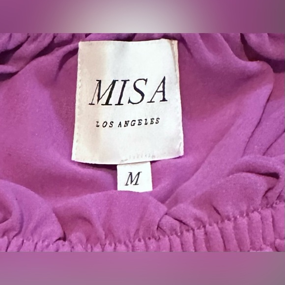 Misa Los Angeles × REVOLVE Cold Shoulder Tiered Micaela Midi Dress in Lilac - Picture 4 of 8